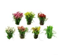 Elementi floreali e arbusti in plastica per tavoli di sabbia da costruzione, modelli di materiali che supportano la creazione di diorami, layout ferroviario e progetti scolastici (verde)