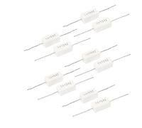 Elementi limitatori di corrente 10 Pcs 5W Watt 10 Ohm J Ceramica Cemento Resistenza di Potenza Bianco Resistencia de potencia de cemento de cerámica