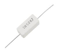 Elementi limitatori di corrente 10 pezzi 5W Watt 50K Ohm 5% axia-l Resistori di cemento a filo avvolto (10 pezzi 5W Watt 50K Ohm 5% axia-l Resistori di cemento a filo avvolto