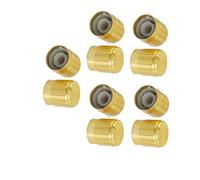 Elementi limitatori di corrente 10 pezzi resistori variabili tono oro inserto albero zigrinato da 6 mm dia. Potenziometro Manopole di controllo potenziometri