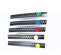 Elementi limitatori di corrente 100 pezzi = 5 colori x 20 pezzi 5050 5730 3528 1206 0805 0603 Assortimento di diodi LED Kit di diodi LED SMD Verde/ROSSO/Bianco/Blu/Giallo (Size : 3528 5colour X 20pcs
