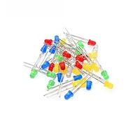 Elementi limitatori di corrente 100 Pz/lotto 5 MILLIMETRI F3 3 millimetri LED Diodo Luce Assortiti Kit Verde Blu Bianco Giallo Rosso Componente kit FAI DA TE (Size : 10colorsx10pcs)