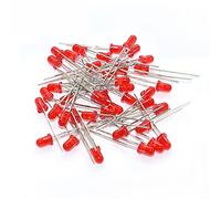 Elementi limitatori di corrente 100 Pz/lotto 5 MILLIMETRI F3 3 millimetri LED Diodo Luce Assortiti Kit Verde Blu Bianco Giallo Rosso Componente kit FAI DA TE (Size : 3mm Red)