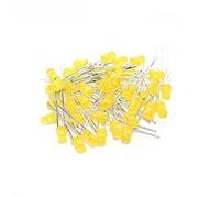 Elementi limitatori di corrente 100 Pz/lotto 5 MILLIMETRI F3 3 millimetri LED Diodo Luce Assortiti Kit Verde Blu Bianco Giallo Rosso Componente kit FAI DA TE (Size : 3mm Yellow)