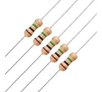 Elementi limitatori di corrente 100 x 1/4W 250V 1M ohm Resistori a film di carbonio a foro passante (100 x 1 / 4W 250V 1M ohm attraverso resistenze di pellicole di carbone di orificio