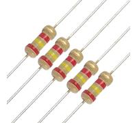 Elementi limitatori di corrente 100 x 1/4W 250V 2.4K ohm Through Hole Carbon Film Resistor (100 x 1 / 4W 250V 2.4K ohm a attraverso il resistore di pellicola di carbone di aspirazione