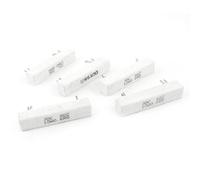 Elementi limitatori di corrente 10W Watt 0.6 ohm 2% Resistori di potenza in cemento a filo avvolto bianchi 5 pezzi (10W valori 0,6 ohm 2% di resistenze di potenza in cemento bobina 5 pezzi