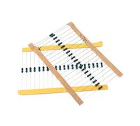 Elementi limitatori di corrente 1100pcs 1/2W 1M Resistore a film metallico Kit assortito 1R/2.2R/3.3R/4.7R/100R/100K/470K/10M/1M/2M ohm Set di resistori a film metallico Condensatore