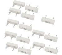 Elementi limitatori di corrente 15 Pcs 7W 0.68 Ohm Radial Lead Wirewound Ceramic Cement Power Resistor