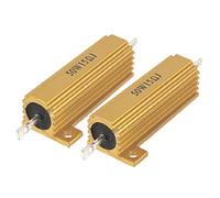 Elementi limitatori di corrente 2 Pcs 50W Potenza 5% 15 Ohm Valore di resistenza Resistori custodia in alluminio (2 pezzi 50W di potenza 5% Resistencia de aluminio de Valor de resistencia de 15 ohmios