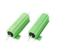 Elementi limitatori di corrente 2 pezzi Parte elettrica 50W 10 Ohm 5% Tolleranza Filo avvolto Resistenza guscio in alluminio Resistenza Verde (2 piezas eléctricas 50W 10 ohmios 5% de tolerancia bobina