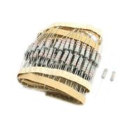 Elementi limitatori di corrente 200 Pz 3,3 Ohm 5% Tolleranza 1 Watt Potenza axia-l Tipo di guida Montaggio su foro passante Resistori fissi a pellicola di carbonio con anello a 4 colori
