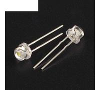 Elementi limitatori di corrente 200 PZ Cappello di Paglia Bianco 5mm Bianco Luminoso Diodo Emettitore di Luce DIP LED Cappello di Paglia Astigmia