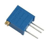 Elementi limitatori di corrente 3296Z-1-102 Potenziometro trimmer resistore, tolleranza 10%, 1/2 Watt, 25 giri, tubo foro passante pin 2,19 mm, 1k Ohm, 4,83 mm L x 10,03 mm A x 11,05 mm L