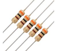 Elementi limitatori di corrente 50 x 1/4W 250V 300 ohm 5% axia-l resistori a pellicola di carbonio (50 x 1/4W 250V 300 ohm 5% axia-l resistori a pellicola di carbonio