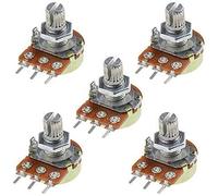 Elementi limitatori di corrente 50Pcs WH148 Potenziometri lineari da 15mm 100K-1M Ohm Resistori variabili Albero 3 pin Interruttori conici a pellicola di carbonio rotante a giro singolo (Size : 10K O