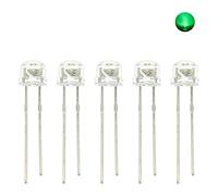 Elementi limitatori di corrente 5mm Cappello di Paglia LED Emitting Diode Micro Indicatore Bianco Caldo Rosso Verde Blu Giallo Arancione UV Rosa RGB Lampeggiante 3V Lampadina FAI DA TE (Size : 100pcs