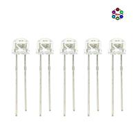 Elementi limitatori di corrente 5mm Cappello di Paglia LED Emitting Diode Micro Indicatore Bianco Caldo Rosso Verde Blu Giallo Arancione UV Rosa RGB Lampeggiante 3V Lampadina FAI DA TE (Size : 100pcs