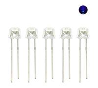 Elementi limitatori di corrente 5mm Cappello di Paglia LED Emitting Diode Micro Indicatore Bianco Caldo Rosso Verde Blu Giallo Arancione UV Rosa RGB Lampeggiante 3V Lampadina FAI DA TE (Size : 100pcs