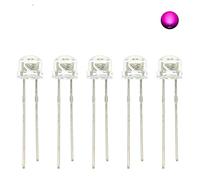 Elementi limitatori di corrente 5mm Cappello di Paglia LED Emitting Diode Micro Indicatore Bianco Caldo Rosso Verde Blu Giallo Arancione UV Rosa RGB Lampeggiante 3V Lampadina FAI DA TE (Size : 100pcs