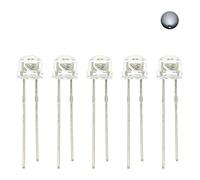 Elementi limitatori di corrente 5mm Cappello di Paglia LED Emitting Diode Micro Indicatore Bianco Caldo Rosso Verde Blu Giallo Arancione UV Rosa RGB Lampeggiante 3V Lampadina FAI DA TE (Size : 10pcs