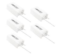Elementi limitatori di corrente 5pcs 0.22 Ohm 5% 5W resistenza di potenza in cemento ceramico 5 Watt (5pcs 0.22 Ohm 5% 5W resistenza di potenza in cemento di ceramica 5 vatios