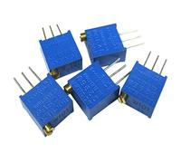 Elementi limitatori di corrente 5PCS 3296W Potenziometro 10Ohm-2M Ohm Resistenza Regolabile Multi-Giro Trimmer Potenziometri kit 1K 2K 5K 10K 100K 103 100R (Size : 50 Ohm)
