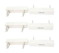 Elementi limitatori di corrente 6 x Componenti passivi 20W 0,1 Ohm 2 pin Montaggio DIP Condensatori ceramici cementizi verticali Resistore di potenza