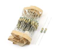 Elementi limitatori di corrente 9mm x 3mm 0,5W 560K Ohm 5% Tolleranza axia-l Cavo Montaggio su foro passante 4 Anelli colorati Resistore a pellicola di carbonio 75Pz