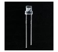Elementi limitatori di corrente Diodo 20 PCS, LED a lente piatta da 3,0 mm, SLR3069, LED ultra luminoso a luce rossa, 1000 mcd, 622 nm, bordo mancante sul lato