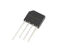 Elementi limitatori di corrente Diodo raddrizzatore a ponte, diodi elettronici al silicio KBL608 6A 800V, 4 pin (Size : 100Pcs)