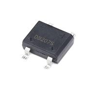Elementi limitatori di corrente Diodo raddrizzatore a ponte, SMD DB207S, DIP-4 DB207 2A 1000V Diodi elettronici al silicio (Color : 100pcs, Size : DB207S)