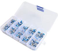 Elementi limitatori di corrente Potenziometro 100 Pz/scatola RM065 Kit Assortimento Potenziometro Trimpot Orizzontale Pellicola Carbonio 10 Valori Resistore Variabile 500R - 1M