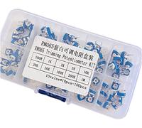 Elementi limitatori di corrente Potenziometro 100PCS / BOX RM065 Kit assortimento potenziometro di taglio 10 valori Resistenza variabile 500R - 1M