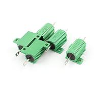 Elementi limitatori di corrente Resistori fissi da 1 Ohm 25W Resistori a filo avvolto alloggiati in alluminio montati su rubinetto a vite Resistori 5 pezzi