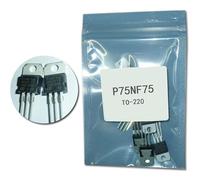 Elementi limitatori di corrente Transistor 10 pz/lotto P75NF75 to220 Transistor mosfet di potenza STP75nf75 Transistor ad effetto di campo mosfet TO-220 75v 80A mosfet 220 kit