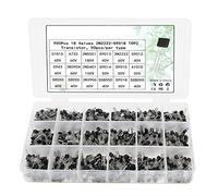 Elementi limitatori di corrente Transistor 900 pezzi 2N2222-S9018 Transistor Box Pack NPN PNP TO92 Kit assortiti transistor 18 valori * 50 pezzi S9015 S8050 S8550 2N3904 2N3906