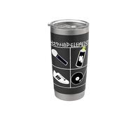 Elementi per feste anni '80 e '90, stile hip-hop, motivo graffiti Bicchiere termico in acciaio inox doppia parete