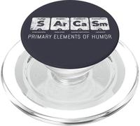 Elementi primari dell'umorismo | Science SARCASM Funny PopSockets PopGrip per MagSafe