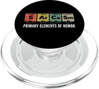 Elementi primari dell'umorismo scienza sarcasmo S Ar Ca Sm Divertente PopSockets PopGrip per MagSafe