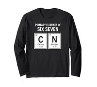 Elementi Primari di Sei Sette - Funny 67 Italian Brainrot Maglia a Manica