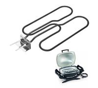 Elementi riscaldanti di ricambio per barbecue elettrico Weber 66631, compatibili con Weber Q140 serie Q1400, 2200 W, 230 V, tubo di ricambio per barbecue in acciaio inox, elemento riscaldante per