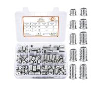 Elemento Di Fissaggio Per Bullone Filettato,Kit di Assortimento di Rondelle per Mobili in Legno | Set Di Connettori Per Bulloni, Hardware Per La Casa Per Mobili In Legno Di Pino E Pannello