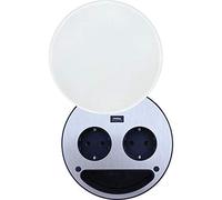 Elemento di presa Smile Schuko, caricatore USB, bianco