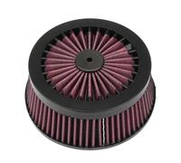 Elemento di ricambio for filtro aria e aspirazione, compatibile con Harley Touring Road King, Sportster XL 883 1200 Dyna Low Rider Softail Fat Boy(Red)