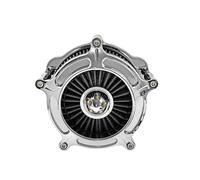 Elemento di ricambio per filtro aria cromato per moto, adatto per Harley Softail Dyna Sportster Touring Glide(Gray a)