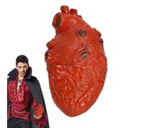 Elemento di scena a forma di cuore, realistico, per Halloween, decorazione