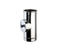 Elemento D'Ispezione Con Tappo Camini Wierer in Acciaio Inox Mono Parete Vari Diametri