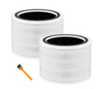 Elemento filtrante di ricambio per purificatore d'aria 3 in 1 per Levoit Core 200 Core 200s (confezione da 2) - Pre-filtro a carbone attivo Hepa per una migliore qualità dell'aria interna