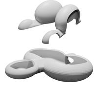 Elemento Flow-Form per Fontana Giardino - Bacino Decorativo Acqua Pozzo